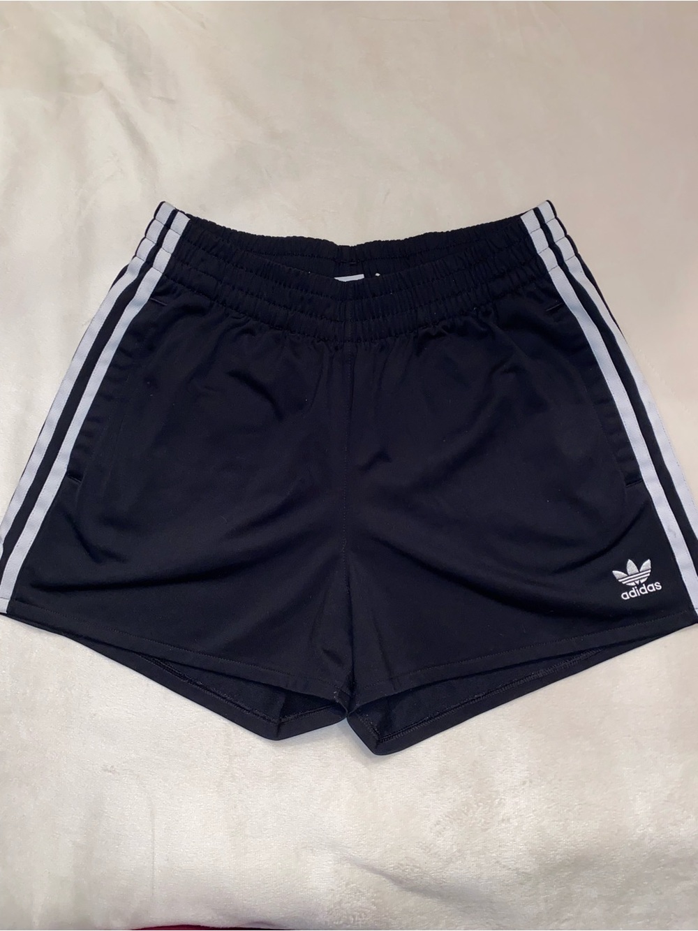 Adidas Women's Black 3-Stripe Athletic Shorts Size Small
